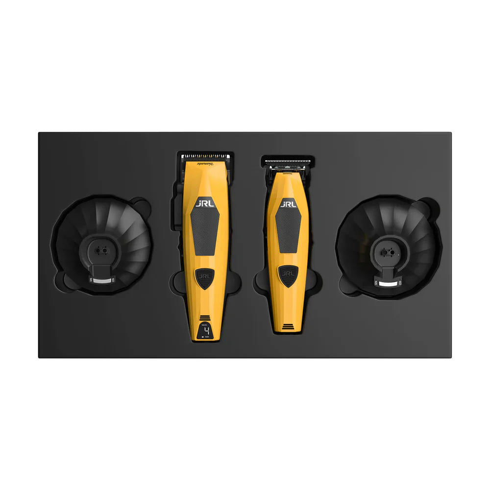 JRL Professional Diamante Clipper & Trimmer Set Yellow
