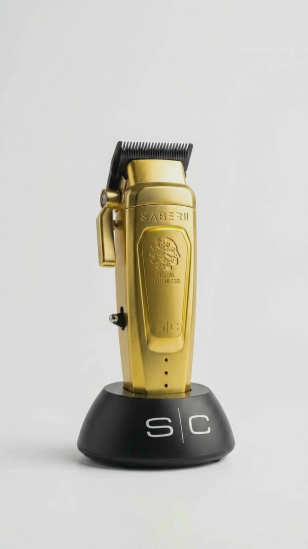 StyleCraft Saber Full Metal Body Digital Brushless Motor Cordless Trimmer - Gold