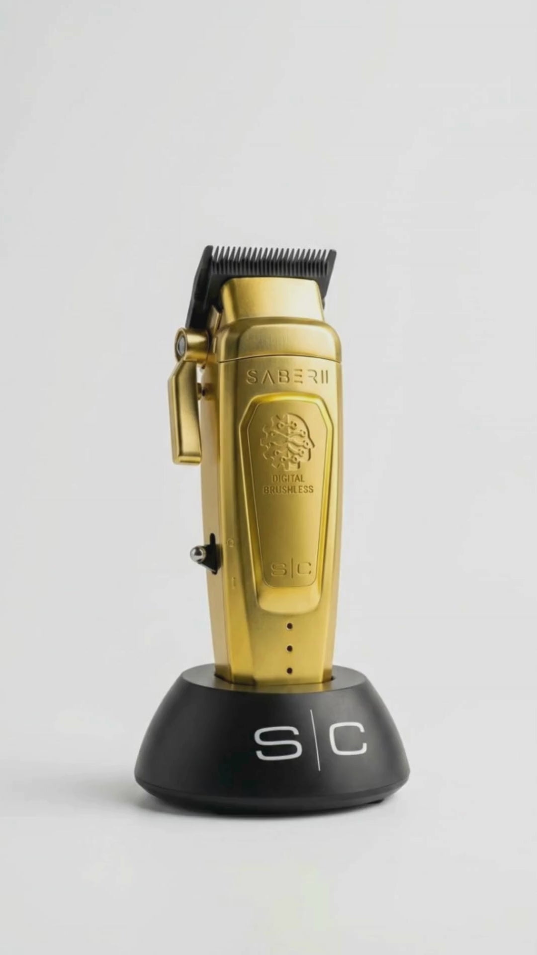 StyleCraft Saber Full Metal Body Digital Brushless Motor Cordless Trimmer - Gold